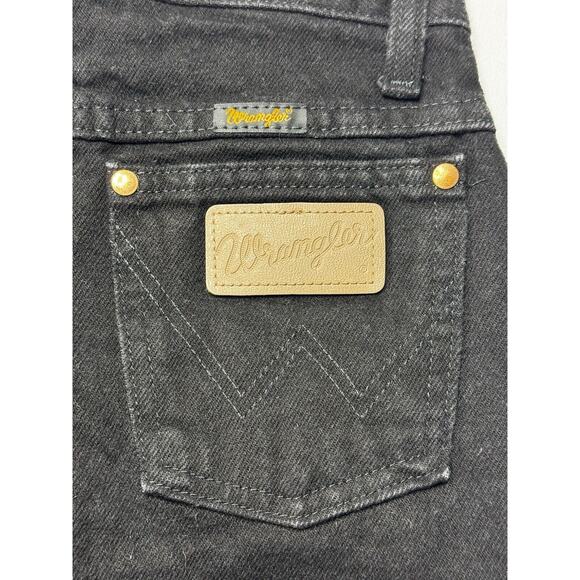 Wrangler Youth Boy's Straight Leg Adj Waist Black Denim Jeans - Size 10S (22x26) - Picture 3 of 4